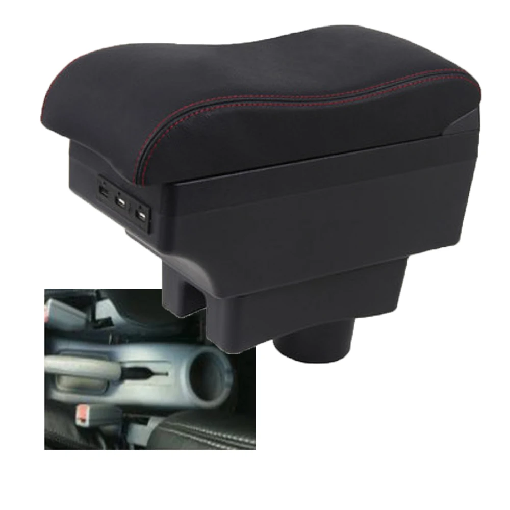 For Hyundai Accent Tegas 2 Armrest box Elbow support Center console box central Store content box with cup holder