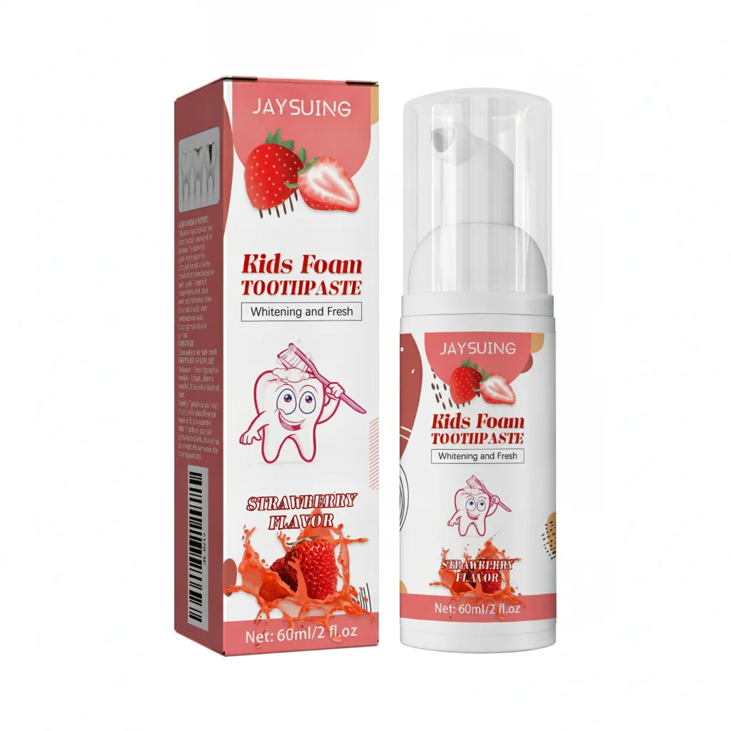 Children Foam Toothpaste Yellow Teeth Stain Removal Gingiva Protection Whitening Brighten Deep Cleaning Teeth Mousse for Kids