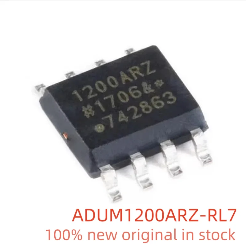 5PCS ADUM1200BRZ-RL7 ADUM1200BRZ 1200BRZ SOIC-8 New original dual channel digital isolator ADUM1200ARZ-RL7 1200ARZ