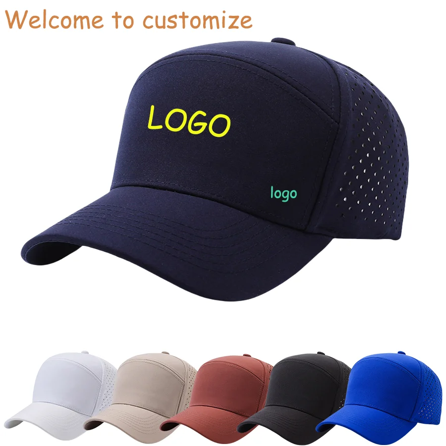 

New Custom Logo Unisex Mesh Baseball Cap Outdoor Casual Men Adjustable Trucker Hat Fashion Women Solid Color Snapback Dad Hats