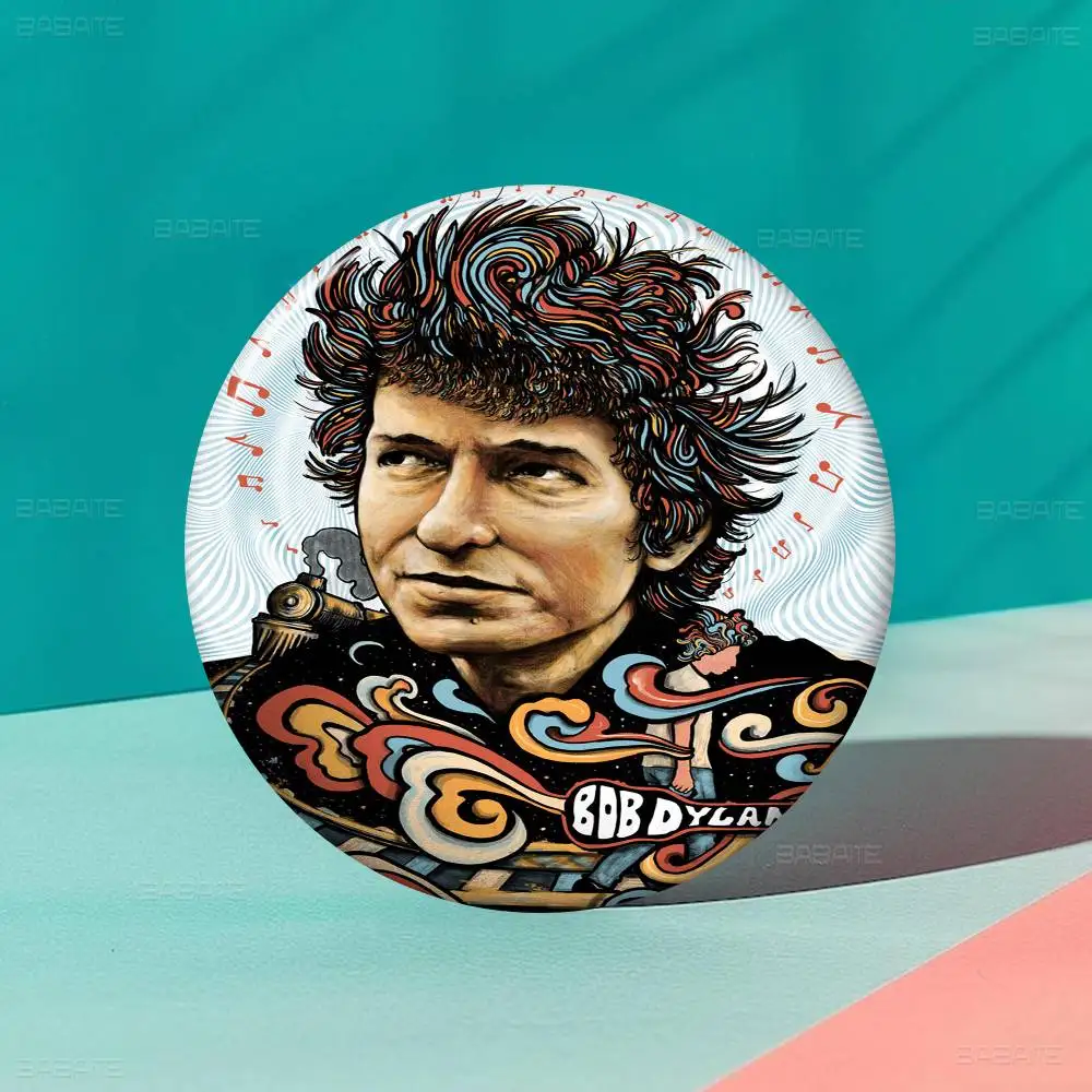 المغني B-Bob ديلان مغني الراب أنيمي زر دبوس بروش اليدوية للملابس الكرتون شارة ظهره الديكور مجوهرات اكسسوارات #4