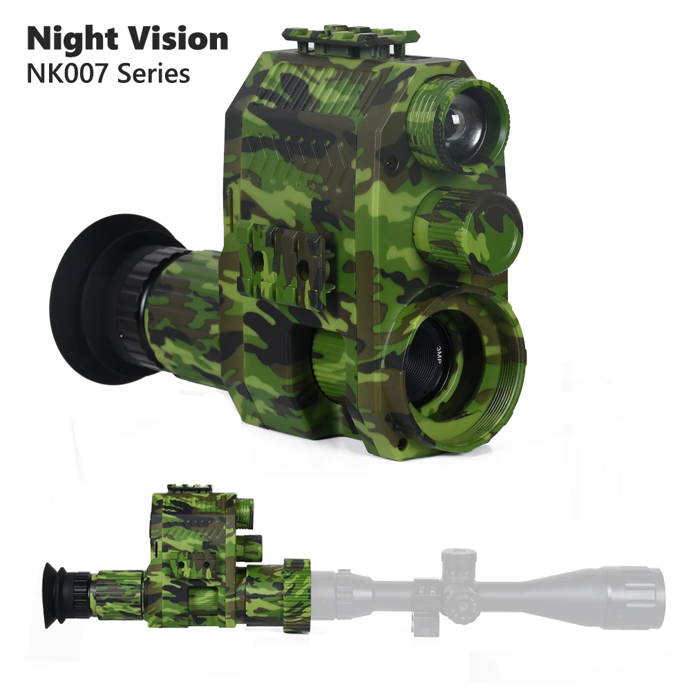 NK007 Series Night Vision Monocular Scope Hunting Camera HD 1080P Video Photo Infrared IR Day Night Dual Use in Darkness 400m