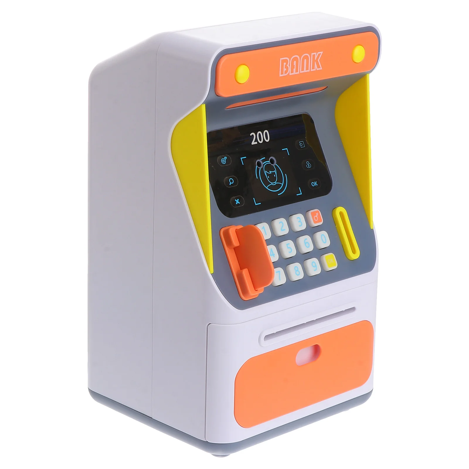 Face Recognition Atm Coin Saving Pot Multi-function Piggy Bank for Home Kids Household Plastic Creative Child