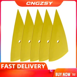 CNGZSY 5pcs Car Wrap Scraper Pointed Edge Foot Contour Vinyl Squeegee Window Tinting Auto Sticker Foil Installation Tools A13