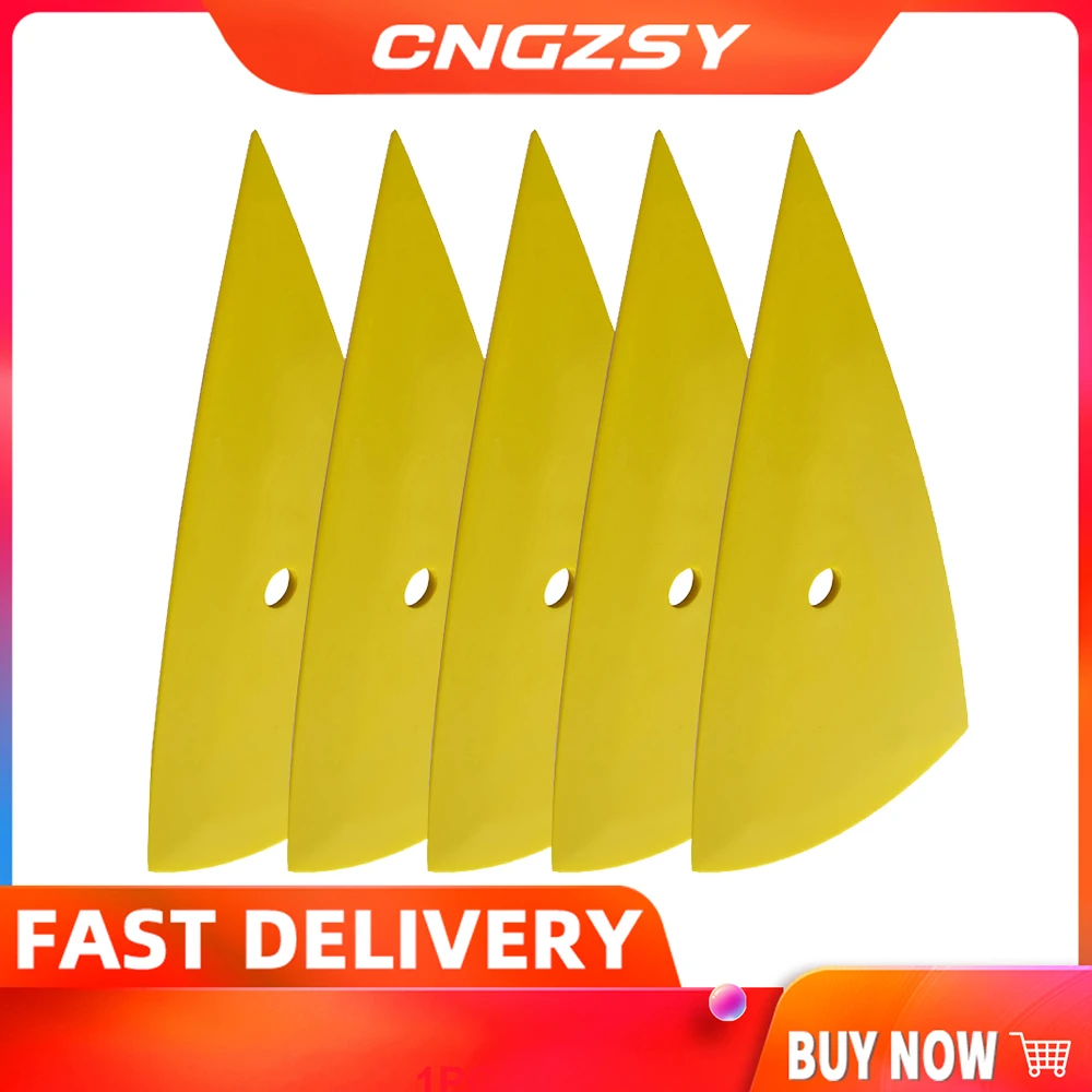 CNGZSY 5pcs Car Wrap Scraper Pointed Edge Foot Contour Vinyl Squeegee Window Tinting Auto Sticker Foil Installation Tools A13