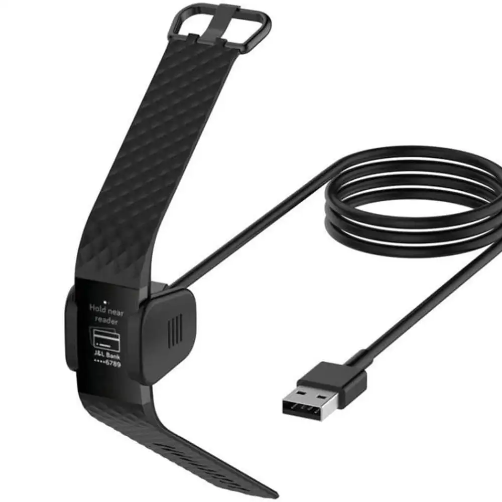 AWINNER Charger For Fitbit Charge 3  - Replacement USB Charger Charging Cable for Fitbit Charge 4 Cable Cradle Dock Adapter