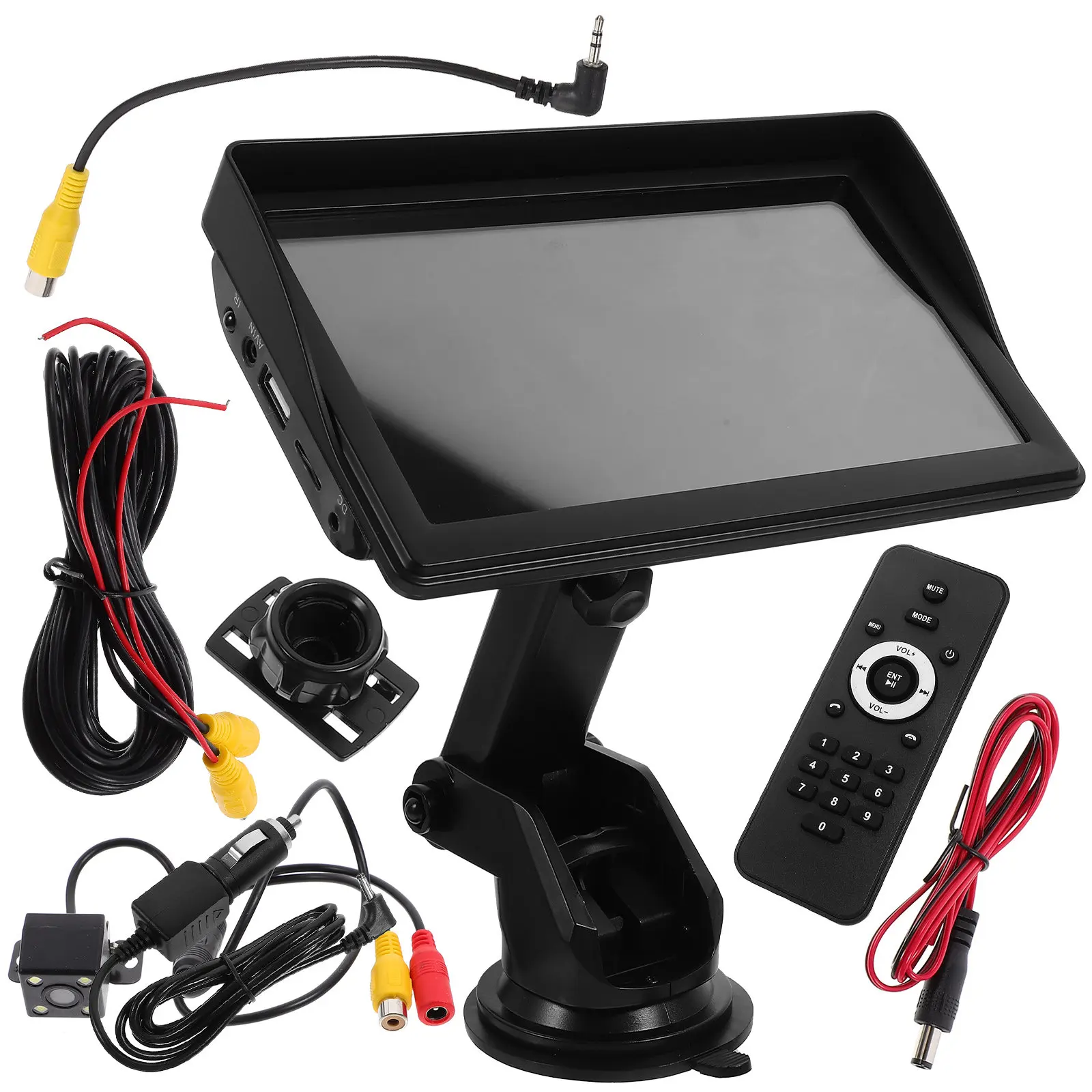 

7 Inch Car Media Player Touchscreen Wireless Stereo Receiver for Navigation Calls Messaging Music Playback Reverse Camera