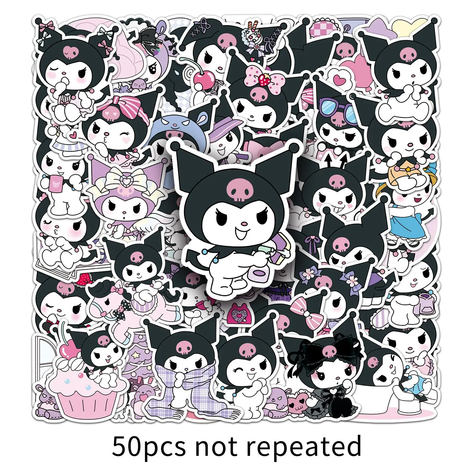 10/30/50PCS Kawaii Kuromi Sanrio Stickers Cartoon Leuke Guka Laptop Telefoon Gitaar Skateboard Stickers Waterdichte graffiti Decals