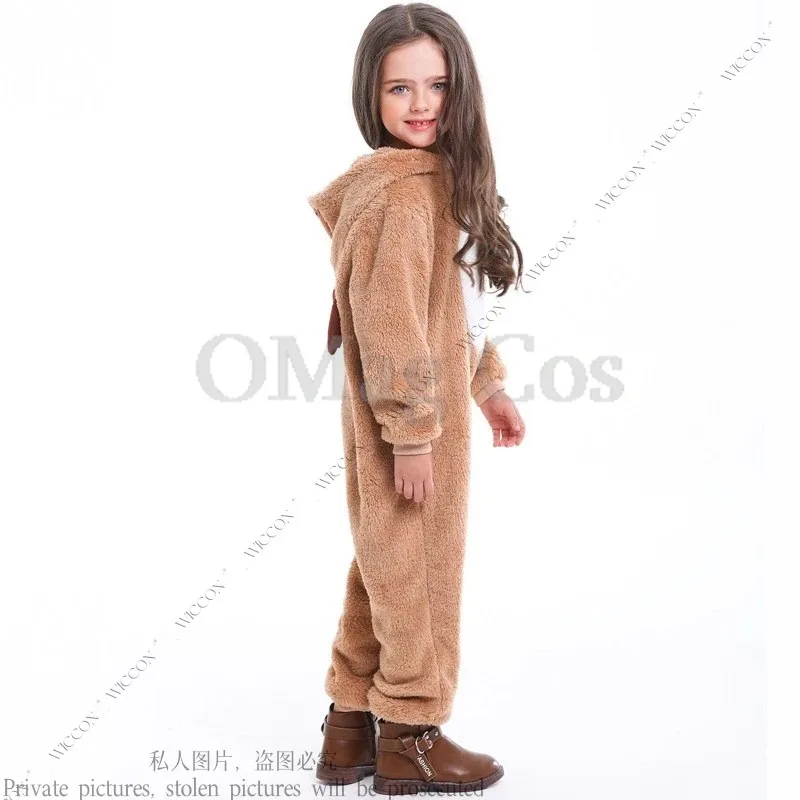 

COSda@Christmas Cosplay Family Animal Costume Christmas Reindeer Elk Play Coral Velvet Home Family Dress Halloween Party Festiva