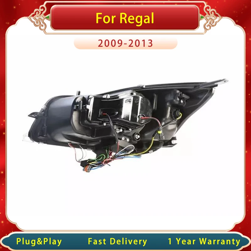 Car Headlight For Buick Regal 2009~2013  LED Upgrade New Design Be-xenon Projector DRL Head Lamp Accembly