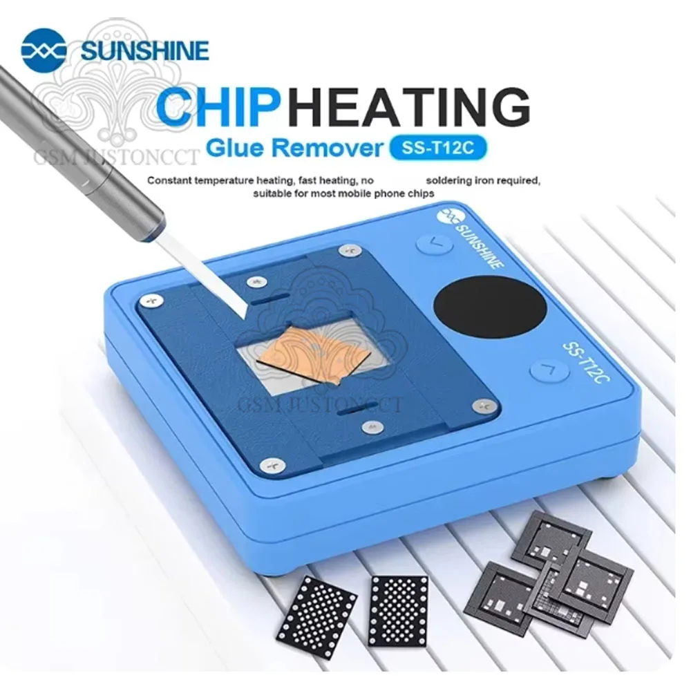 Sunshine SS-T12C IC Chip Heating Glue Remover Constant Temperature Heating Fast Heating Efficient Glue Removal Tool