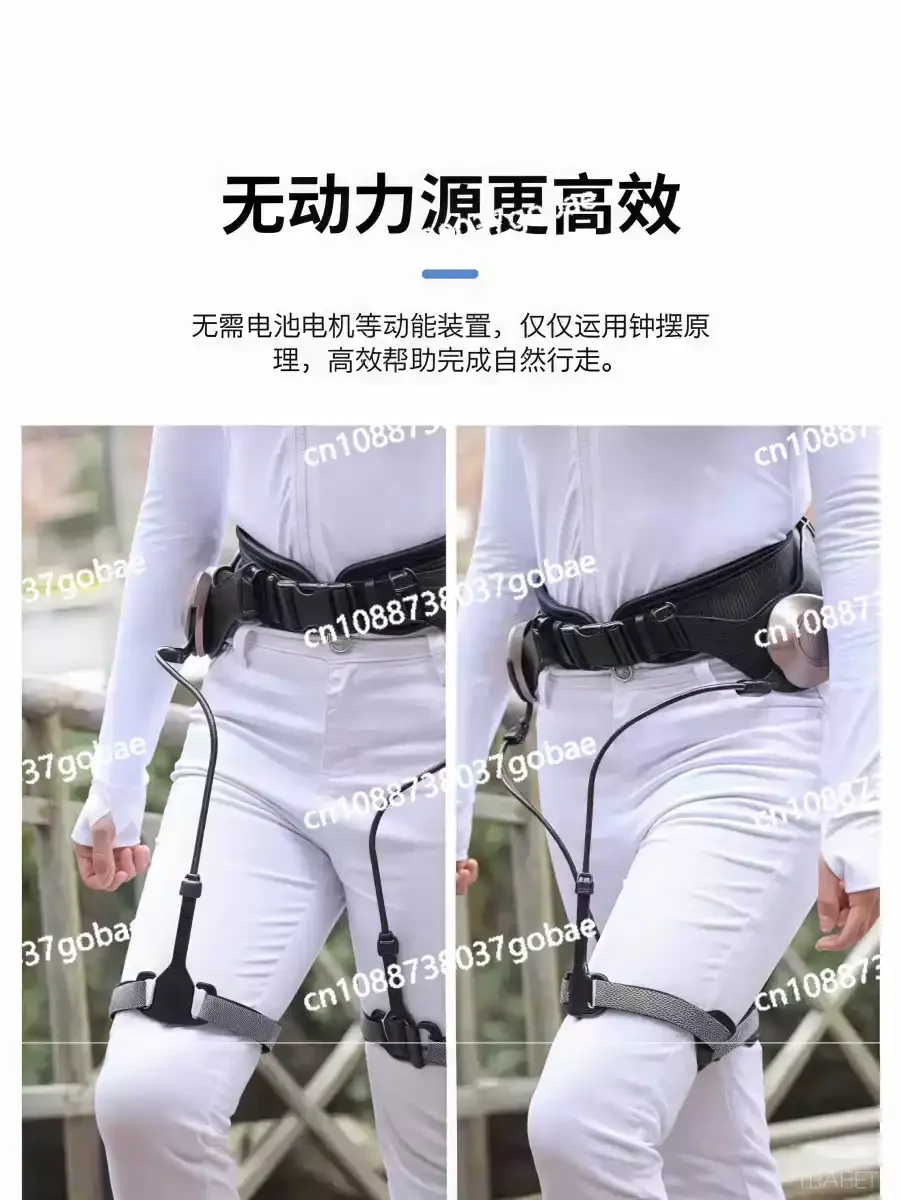 Exoesqueleto de Pierna Eficiente para Montañismo, Ayuda para Caminar con Articulación de Rodilla para Personas de Mediana Edad y Mayores