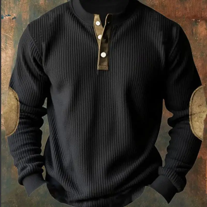 

Модная повседневная толстовка с длинным рукавом для мужчин: комфортная, дышащая, в уличном стиле, для мужчин среднего возраста