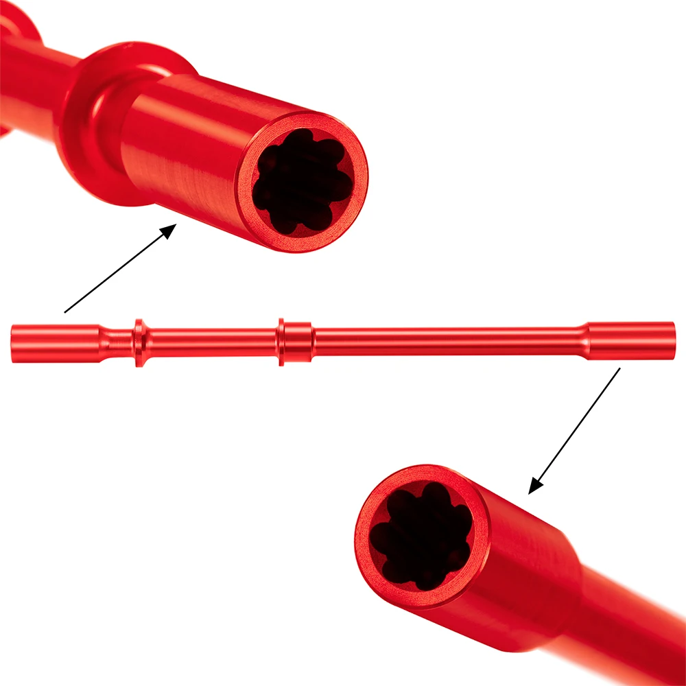 YEAHRUN Aluminum Alloy Center Drive Shaft for Traxxas 1/10 Mini Rally VXL Ford RS200 RC Car Upgrade Accessories