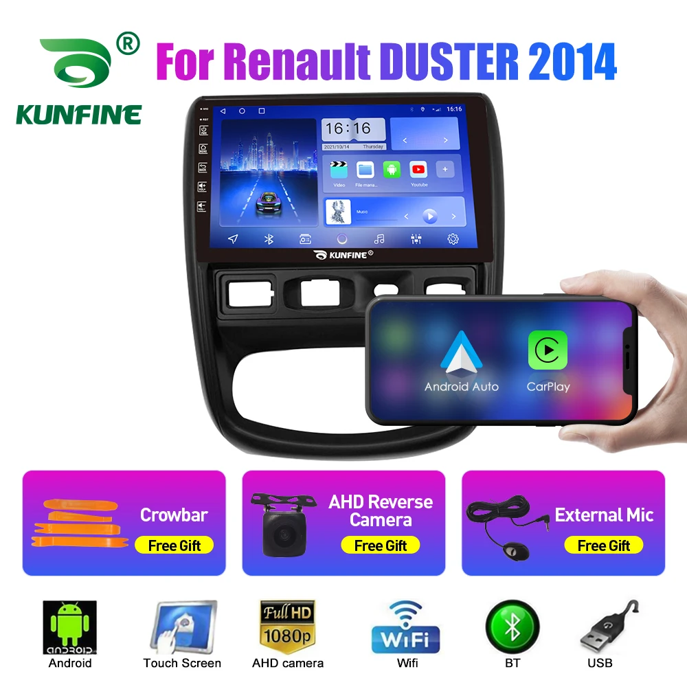2Din Android Car Radio For Renault DUSTER 2014 Car Stereo GPS Navigation Video Player Carplay Android Auto BT WIFI 4G Headunit