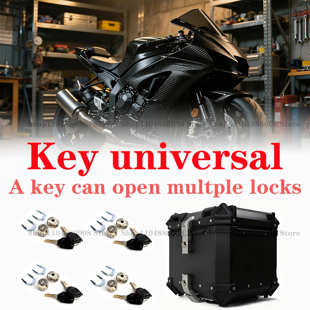 

key lock cylinder can open each other Motorcycle luggage trunk top box key side box storage box key lock cylinder accessories