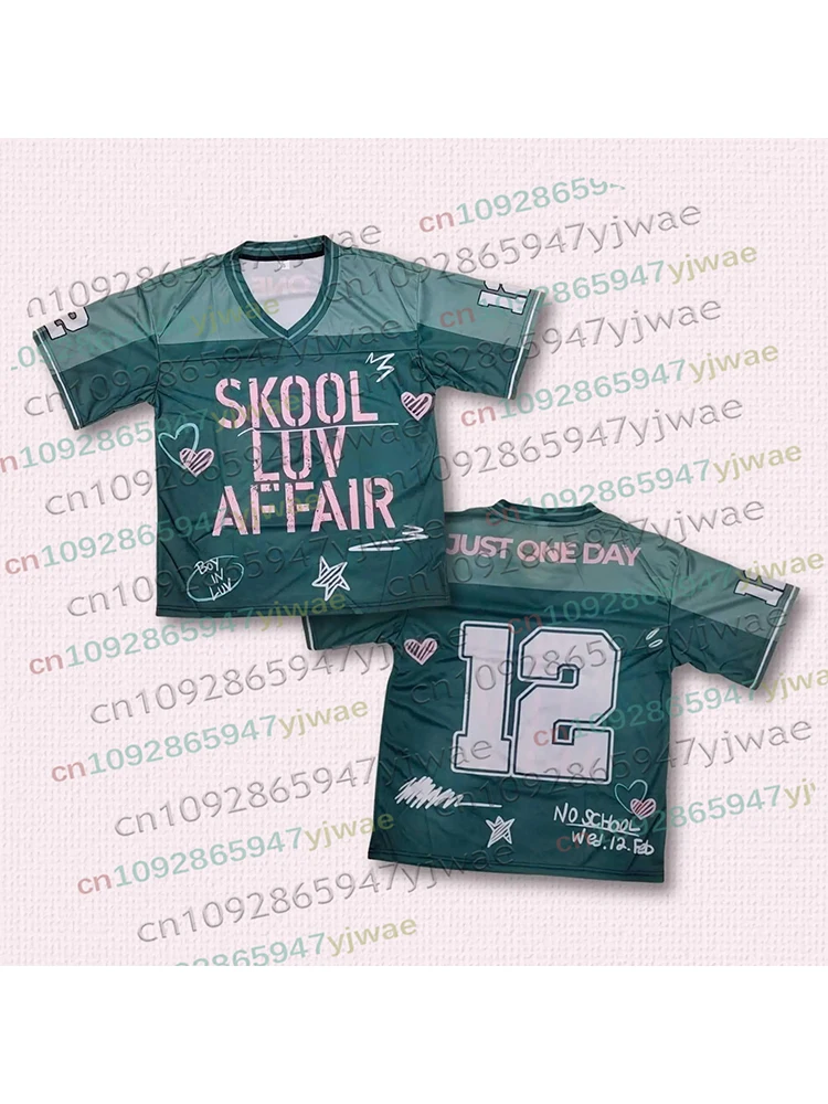 Skool Luv Affair Fußballtrikot World Tour 2026 Comeback Merch Shirt K-Pop Geschenk für den Sommer Herren- und Damen-Strand-T-Shirts Top – Detail 2