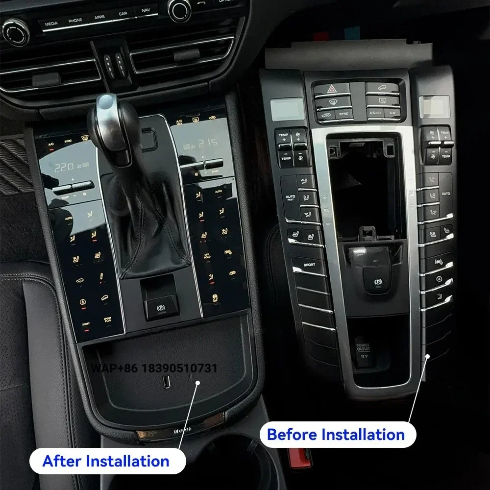 

MOOKAKA High Quality Console Box Central Armrest for Macan 2013-2021 Car Digital Center Console Car Interior Saddle