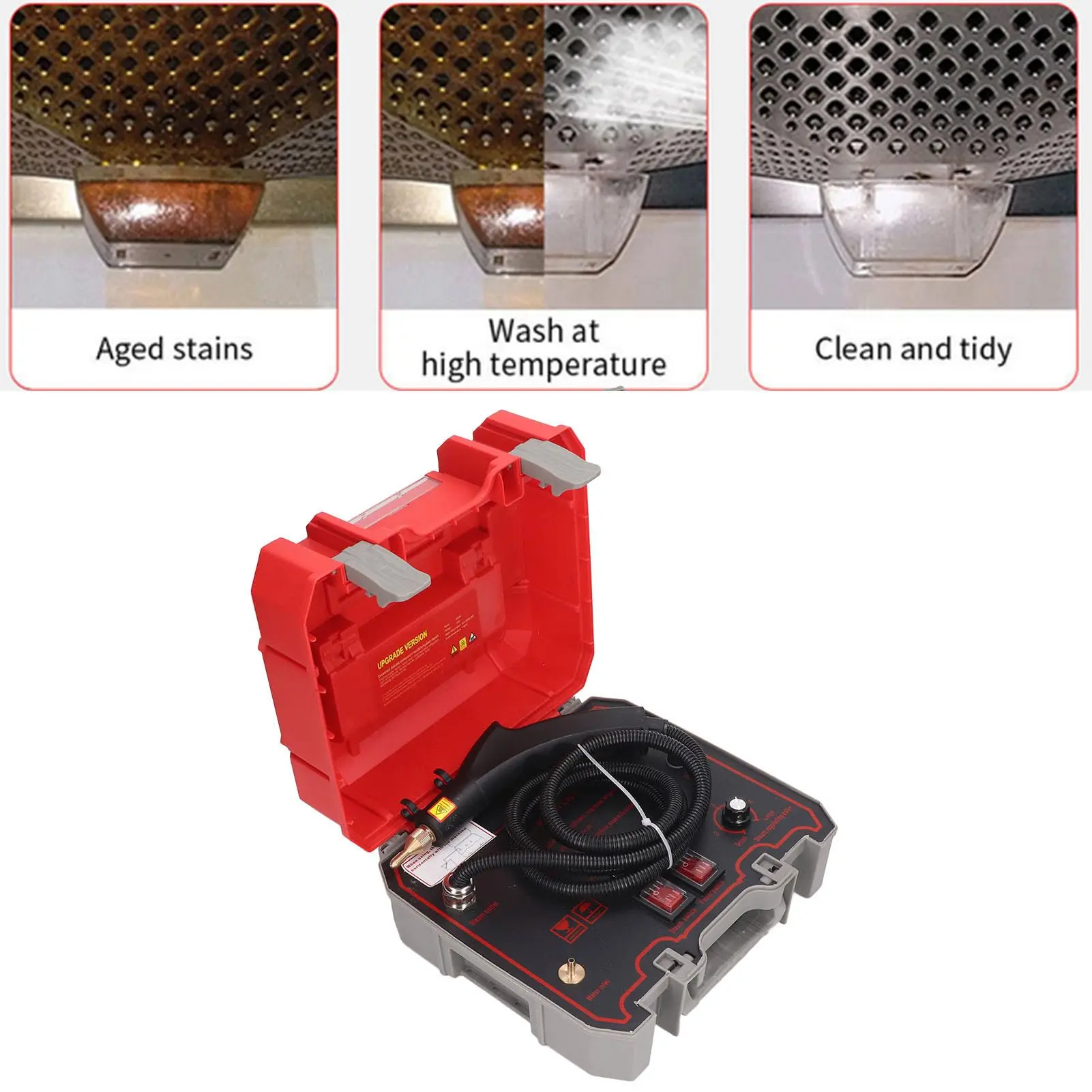 2200V Household High Temperature and High Pressure Steam Cleaner Portable Multi-function Cleaning Machine 1500W Dissolves Dirt