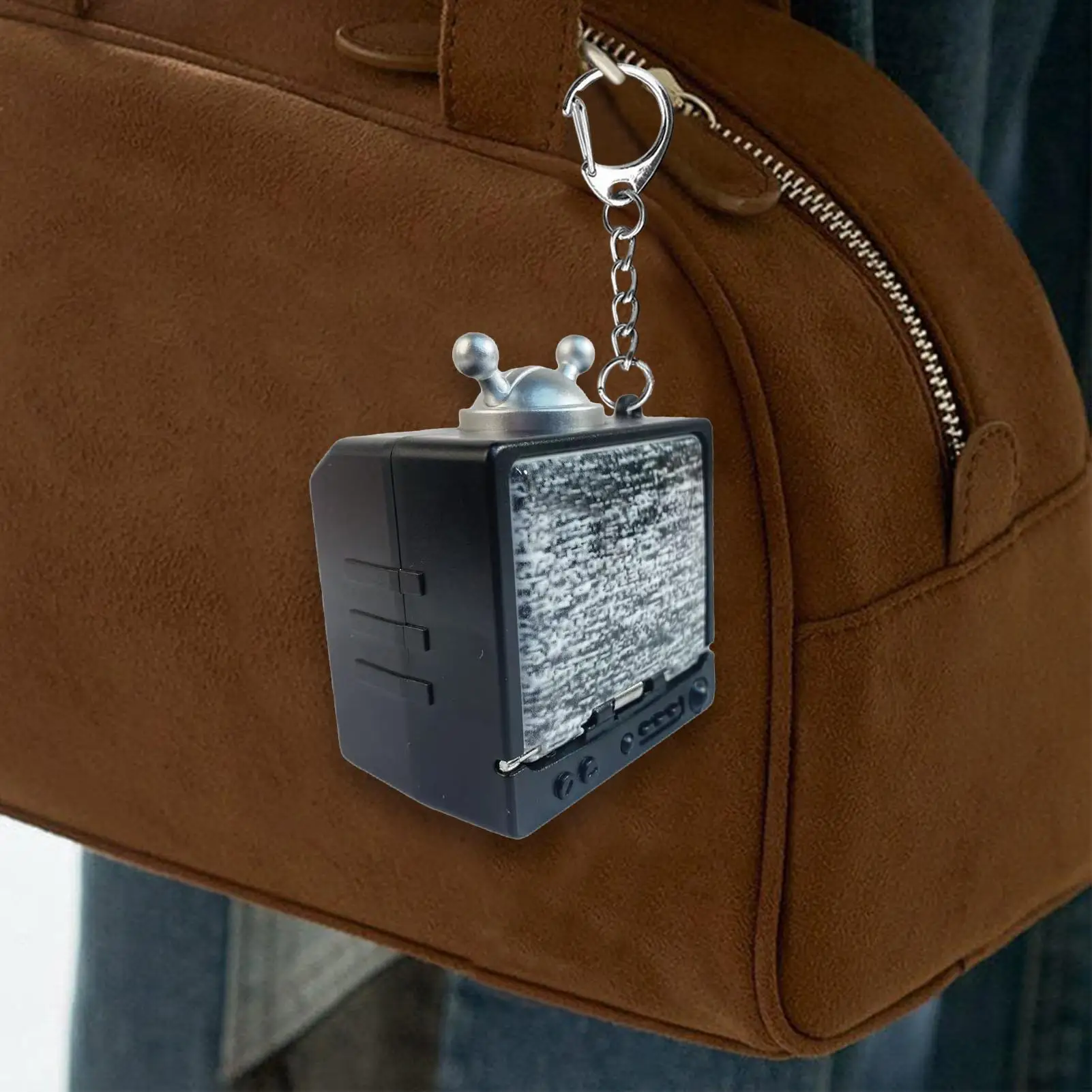 Broma creativa chica fantasma TV Sadako llavero de Halloween relajación Horror Prop mochila colgante alivio del estrés juguete para regalo