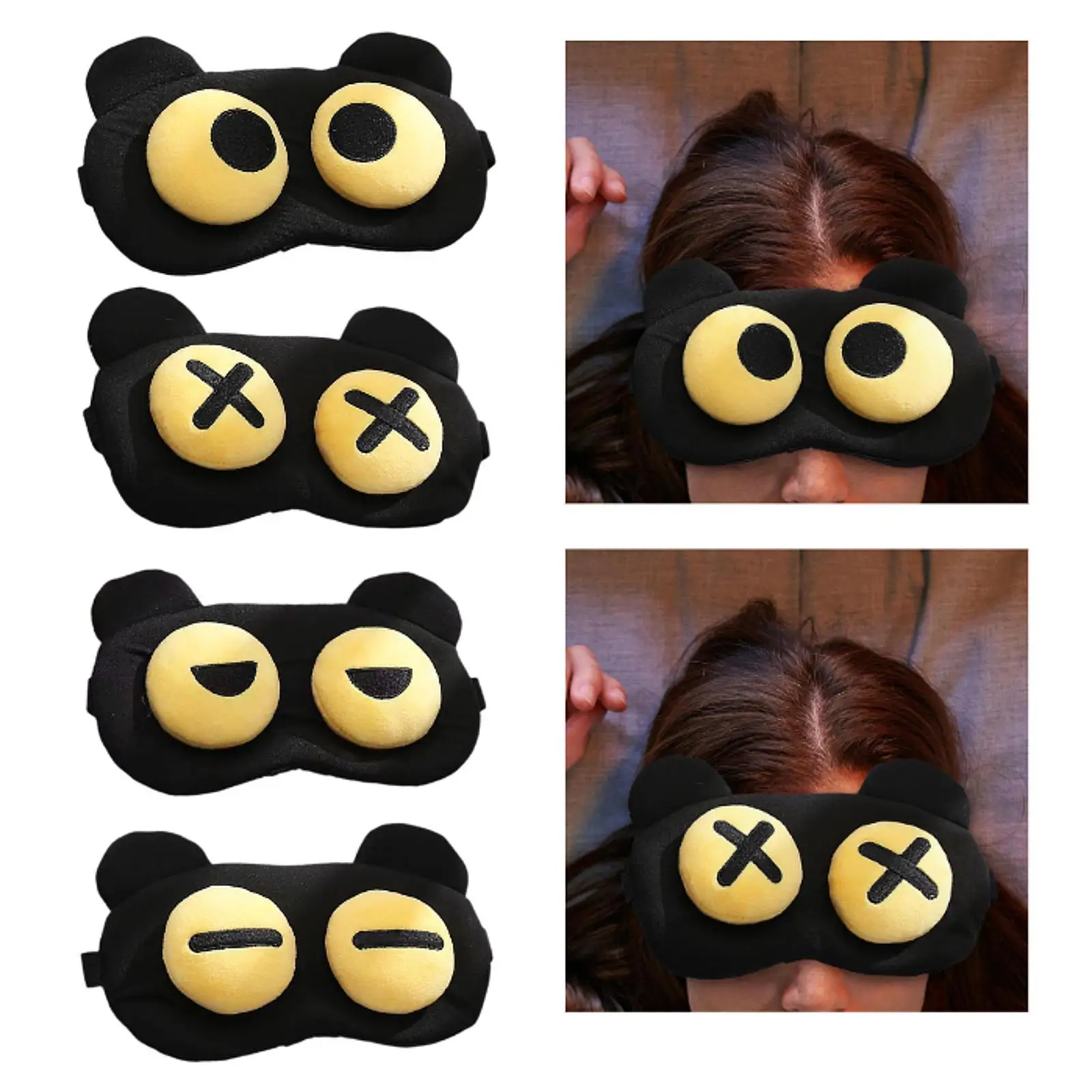 

Cute Eye Mask Eyeshade Funny Cartoon for Sleeping Travel for Women Men Kids