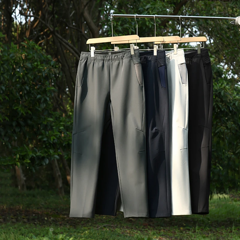

Thiened Fce Outdoor Soft ell Men's Casual Pants Autumn Winter Windproof Waterproof Warm Trousers Faion Urban Sle