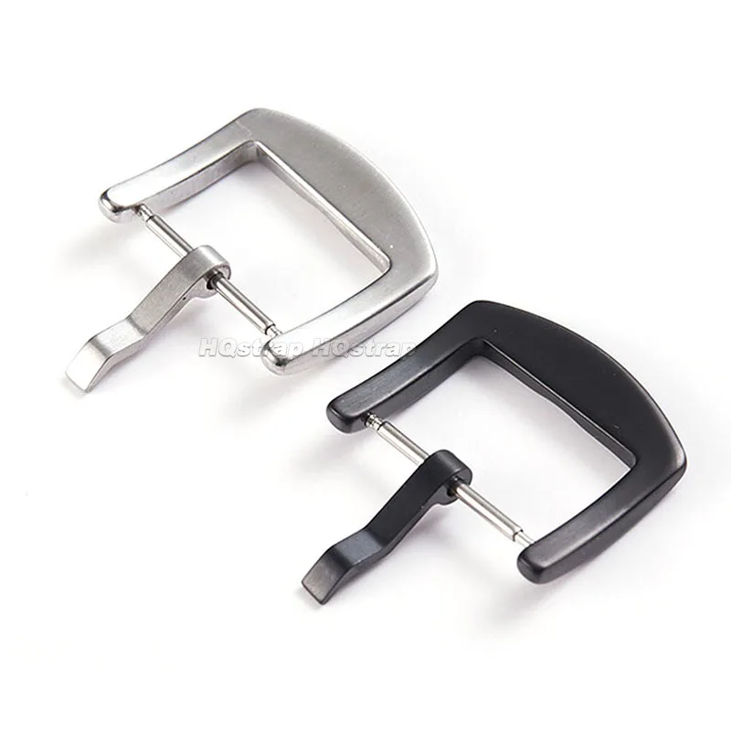 Solid Stainless Steel Buckle 18mm 20mm 22mm Metal Watch Strap Clasp Brushed Pin Button for Leather/silicone Bracelet Accessories