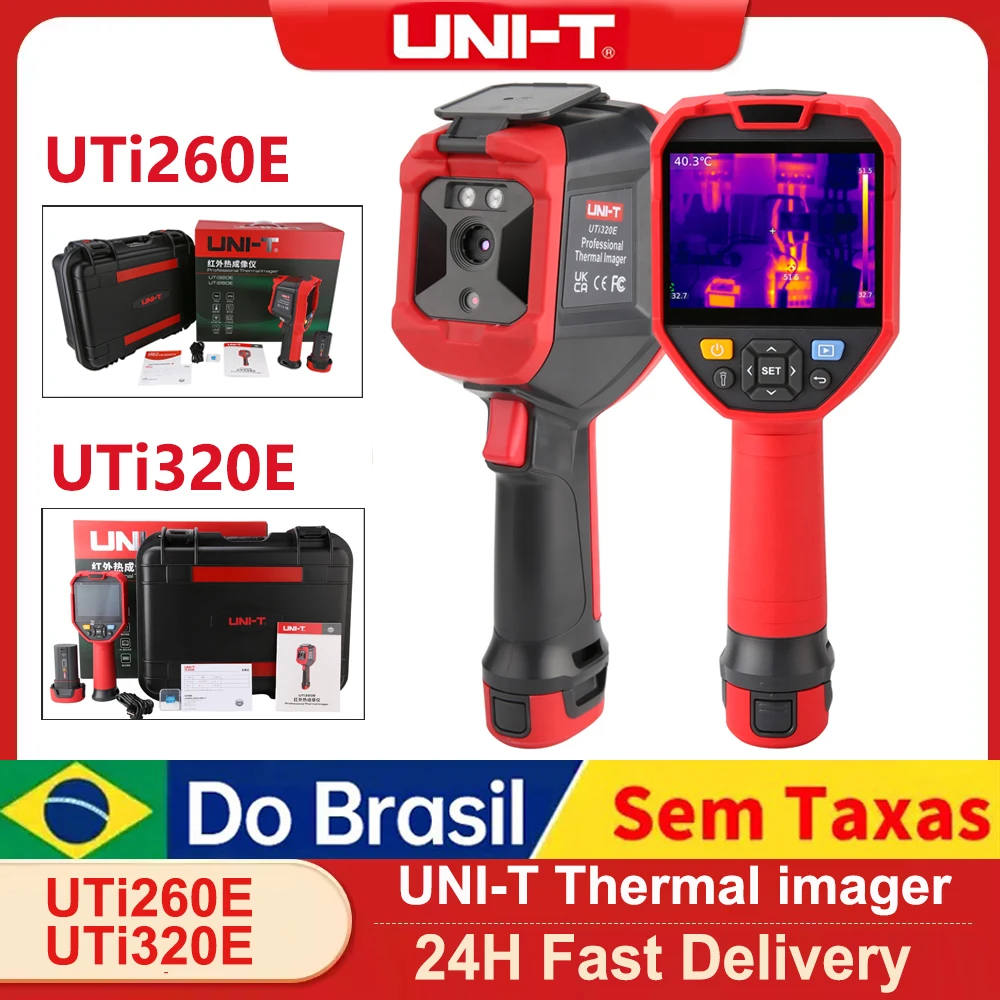 UNI-T UTi320E UTi260E جهاز تصوير حراري بالأشعة تحت الحمراء عالي الدقة كاميرا حرارية محمولة PCB كشف تسخين الأرضية