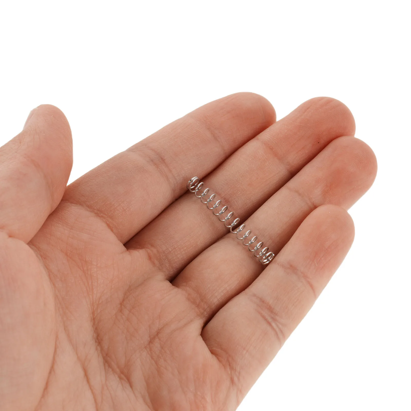 

50pcs Stainless Steel Ballpoint Pen Springs Compression Spring Replacement for School Office Writing Retractable Pens Refill