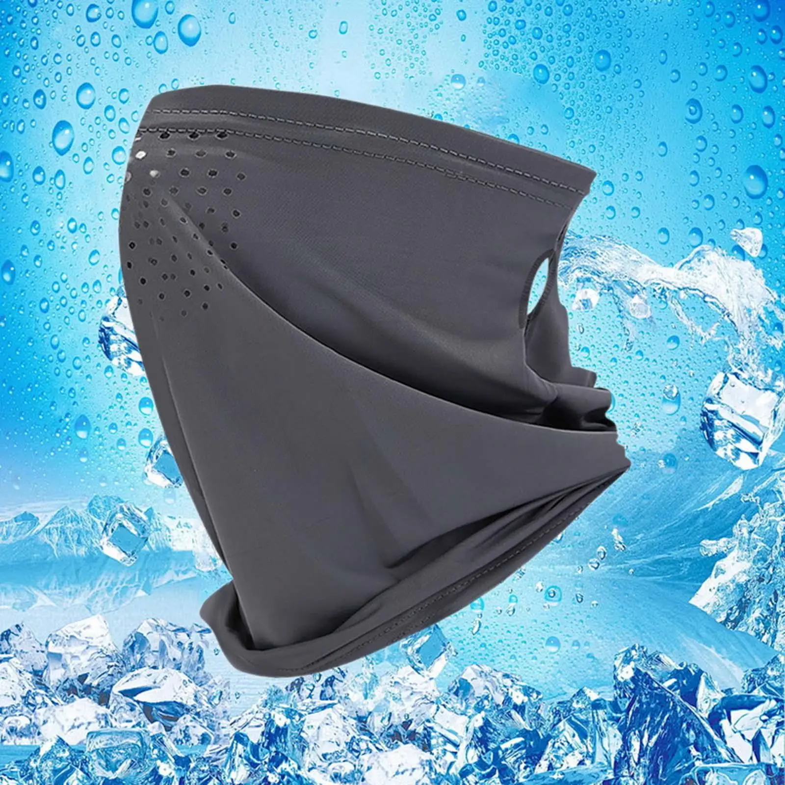 Breathable Sun Protection Face Cover Mask Women Cooling Thin Neck Gaiter for Outdoor Shopping Running