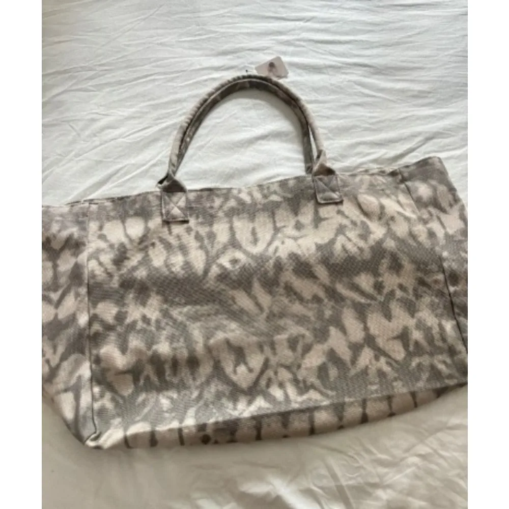 حقيبة يد قماشية مطبوعة باللون الرمادي للنساء عالية الجودة حقيبة رياضية ولياقة بدنية ذات سعة كبيرة حقيبة كتف للتنقل #2