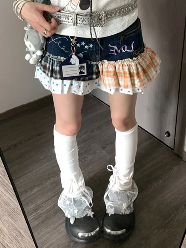 

Короткая юбка контрастного цвета в американском стиле, женская летняя короткая юбка с новым нишевым дизайном Sense High Street