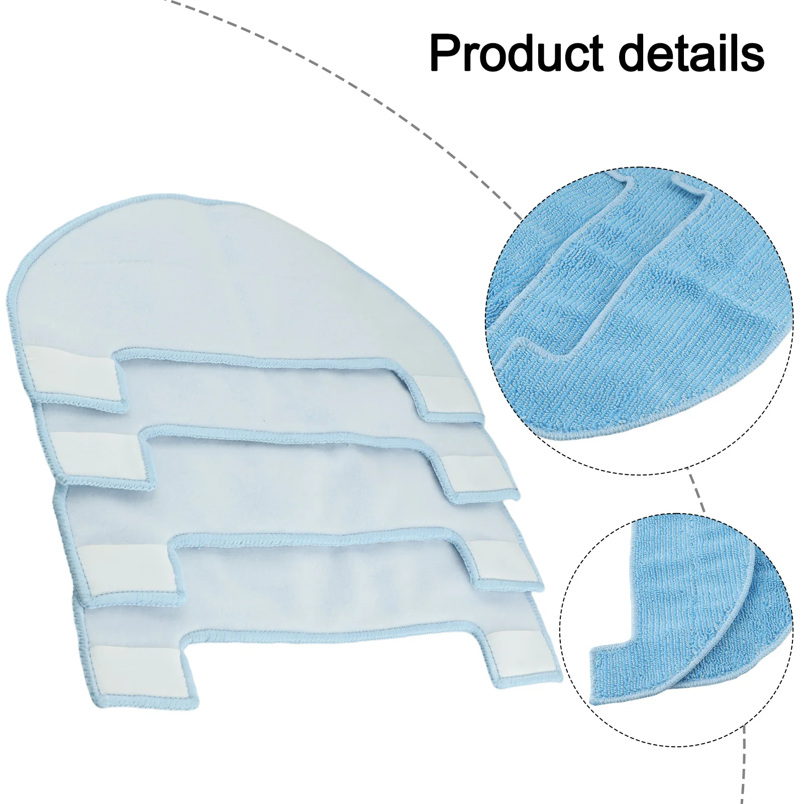 Mop Cleaning Pad Set Compatible with For Conga Vacuum Model Numbered as Twenty Four Ninety Nine in Two Size Options