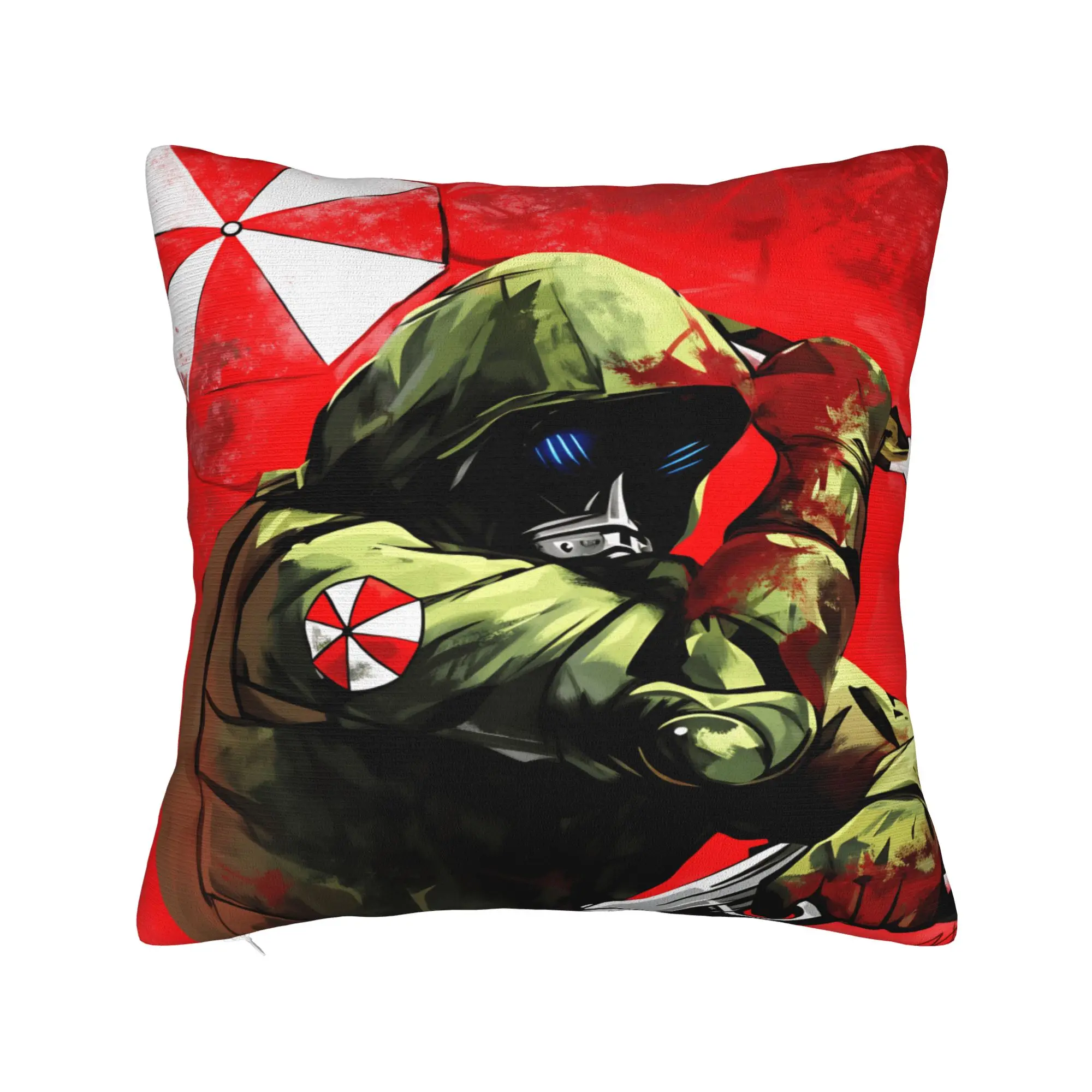 Pillow Case Umbrellas Corporations Japan Horror Game Design  Pillow Cover For Living Room Chair Novelty Pillowcases