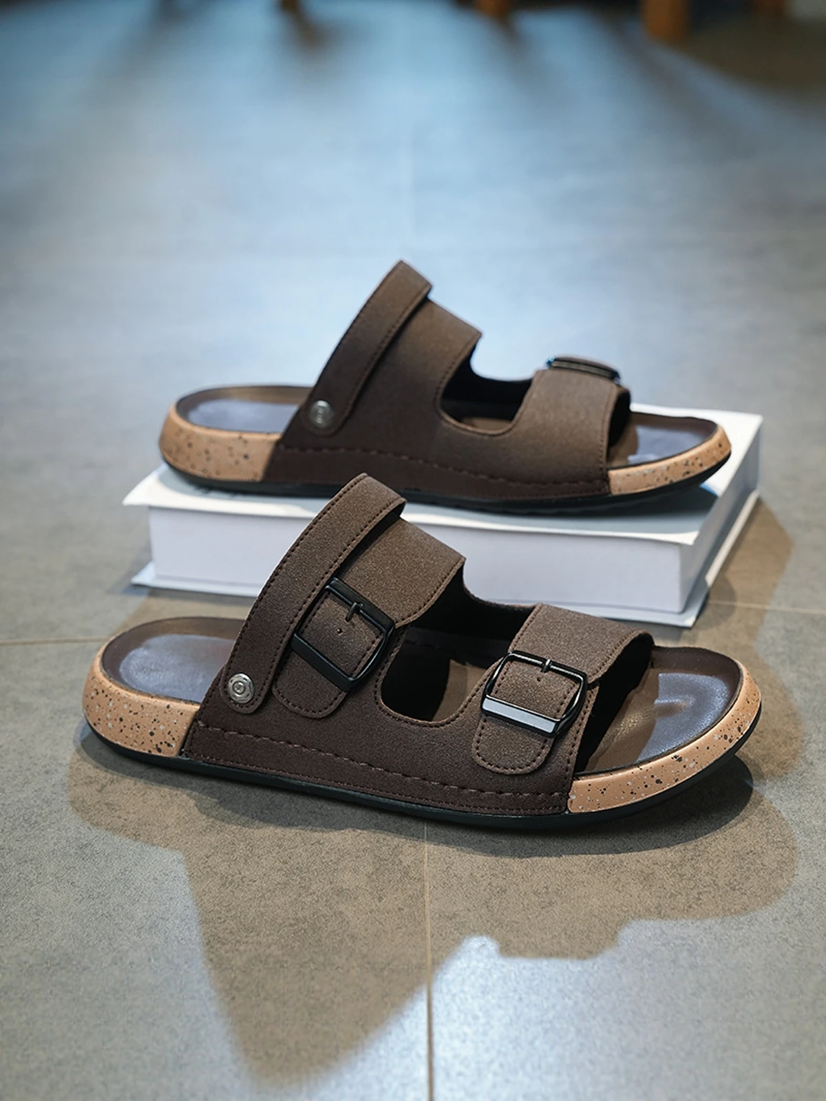 Men's Summer 2026 Casual Anti-slip Soft Bottom  Sandals Outdoor Driving Two-wear Beach Slippers Breathable Slip-On