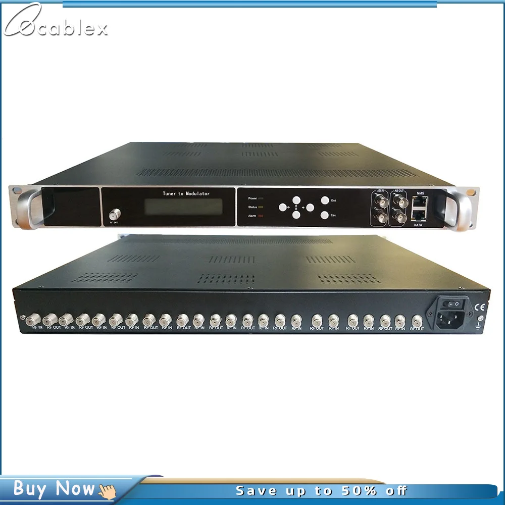 Tuner Receiver And Modulator RF (DVB-S2 / C / T / ISDB / ATSC To RF (ISDB /ATSC / DVB-T /C / DTMB) TV System Equipment Modulator