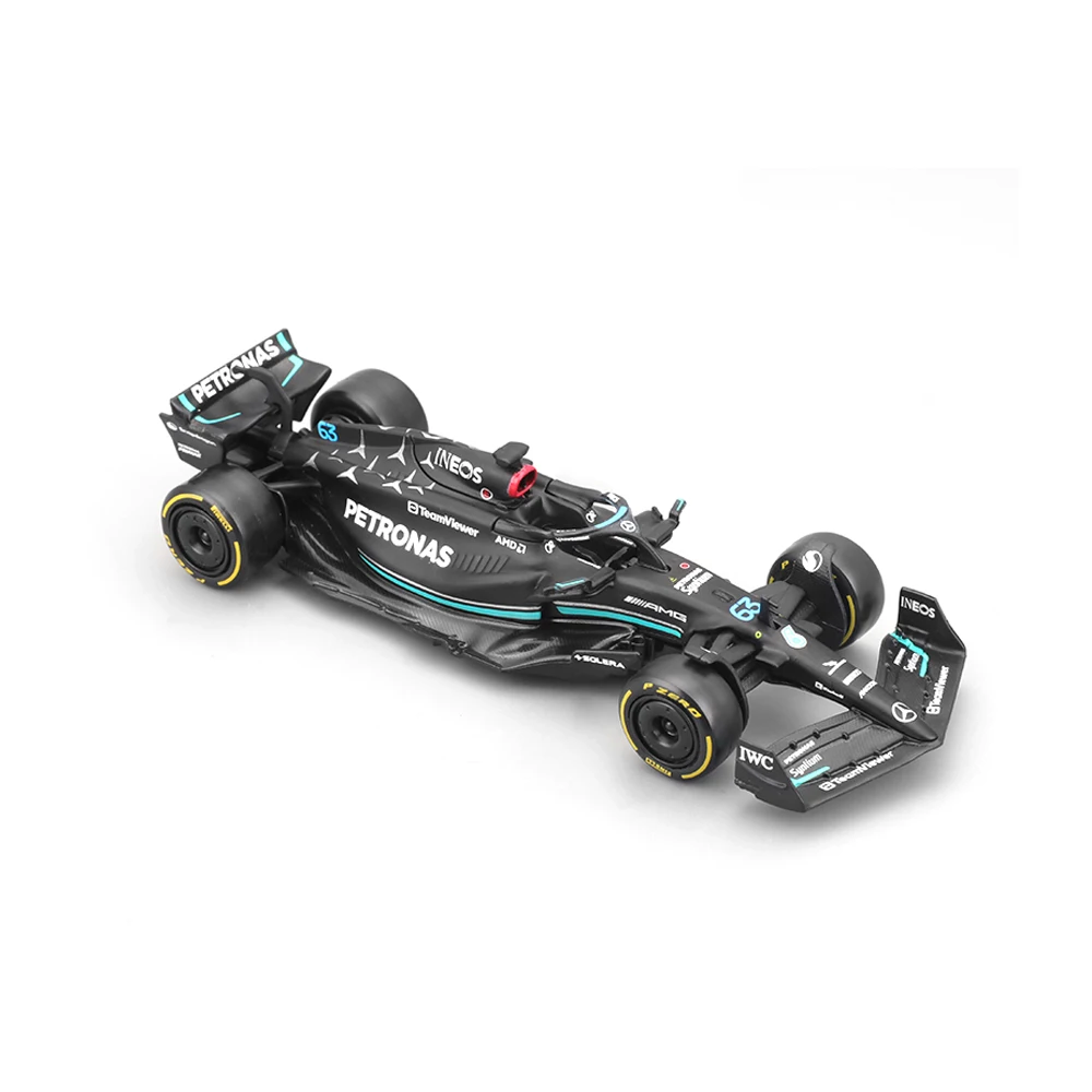 2023 Mercedes AMG Petronas W14 Racing Cars #44#63 Bburago 1:43 Diecast Car Model Toys Gifts For Adults