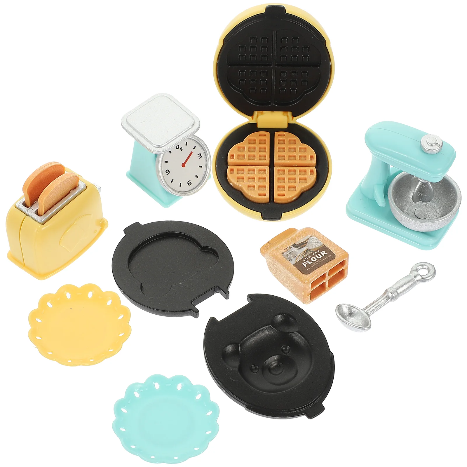 Dollhouse Cooker Decorative Mini Model Simulated Kitchenware Toys for Toddlers Bakery Kids Plastic