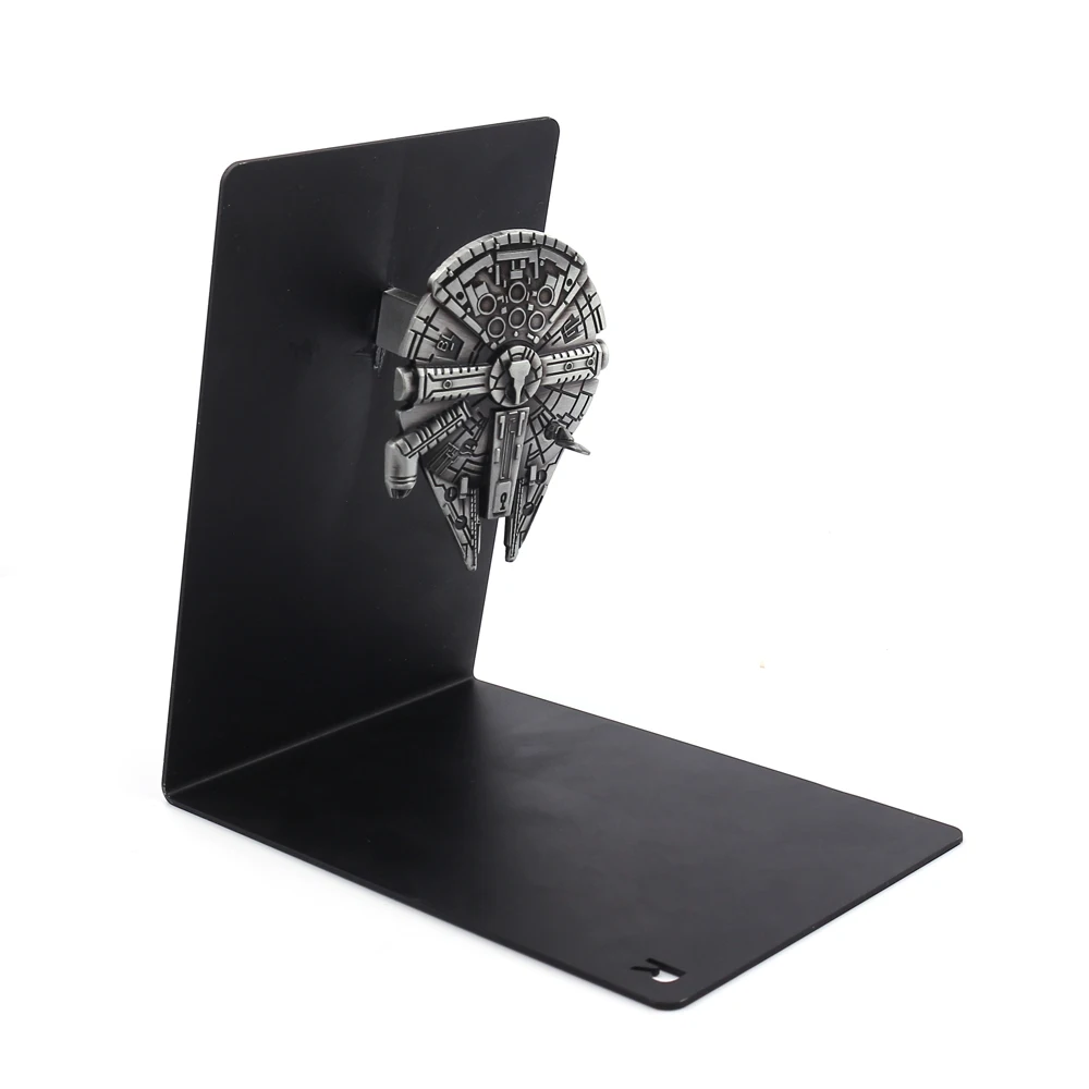 Imagem -03 - Star Series Spacecraft Book End Presentes Paraheavy Metal Bookends Entusiastas do Desktop Home Office para Homens Fãs