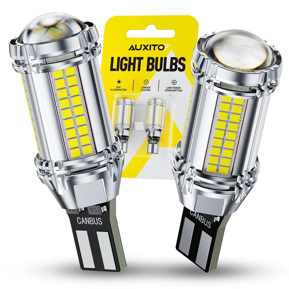 Ampoules LED AUXITO T15 W16W, feux de recul Canbus 6500K blanc brillant, ampoules LED 921 912 pour feux arrière de voiture, 12V, 2 pièces
