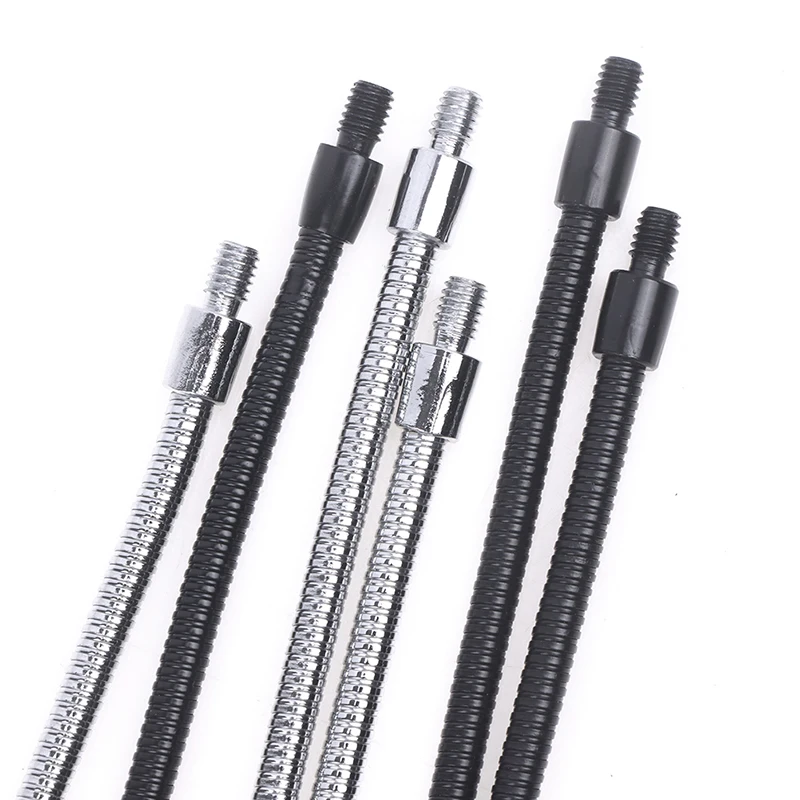 LED M4 Czarny Srebrny Wąż do pozycjonowania mikrofonu Dwa zęby zewnętrzne M4 Elastyczna rurka węża Rurka węża na gęsiej szyi