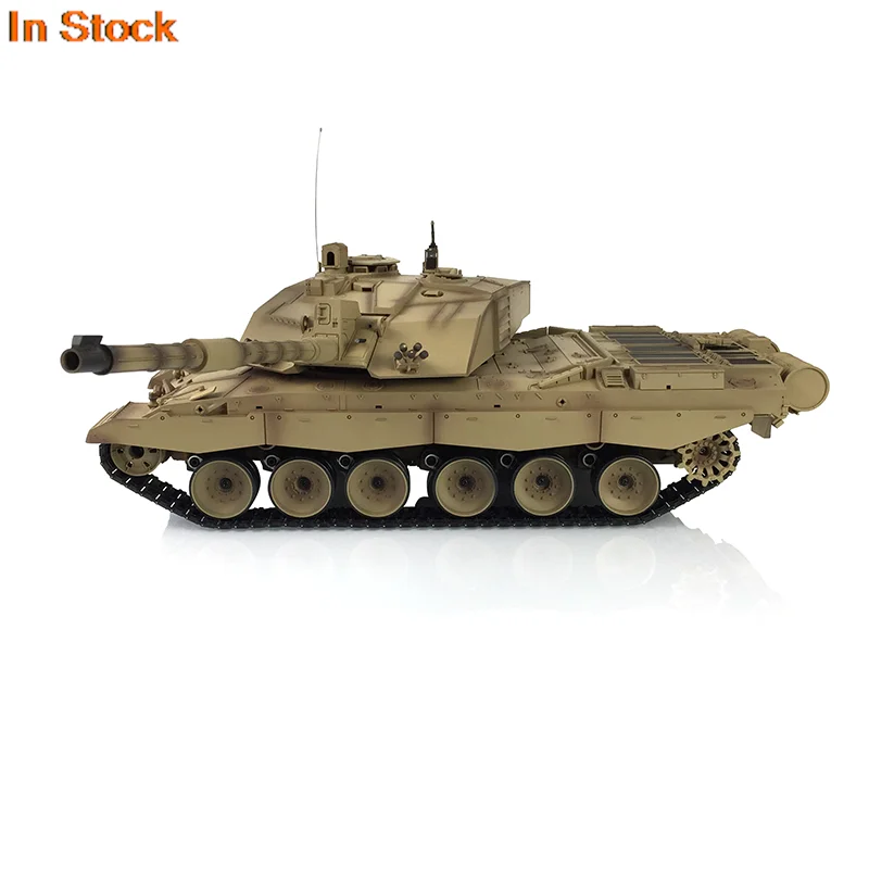 Heng Long 1/16 échelle 7.0 amélioré Challenger II RTR RC Tank 3908 pistes métalliques moteur de fumée unité BB boîte de vitesses en acier tendeur TH17737