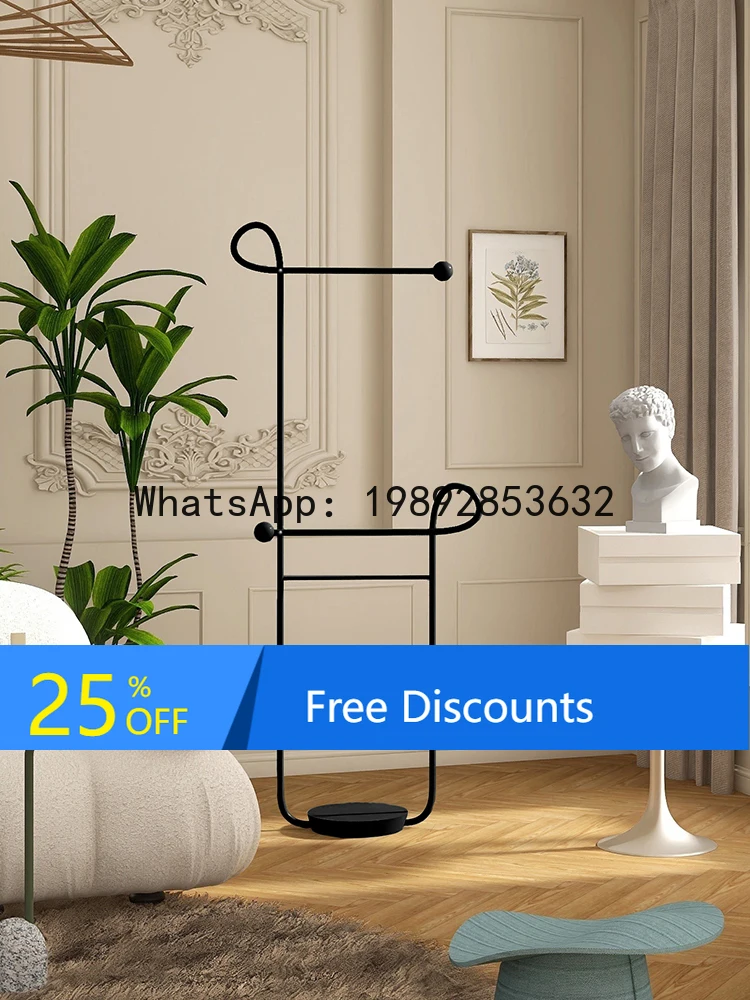 

YFY Melody Coat Rack Floor-standing Nordic Living Room Bedroom Clothes Rack Entrance Clothes Storage Rack Metal