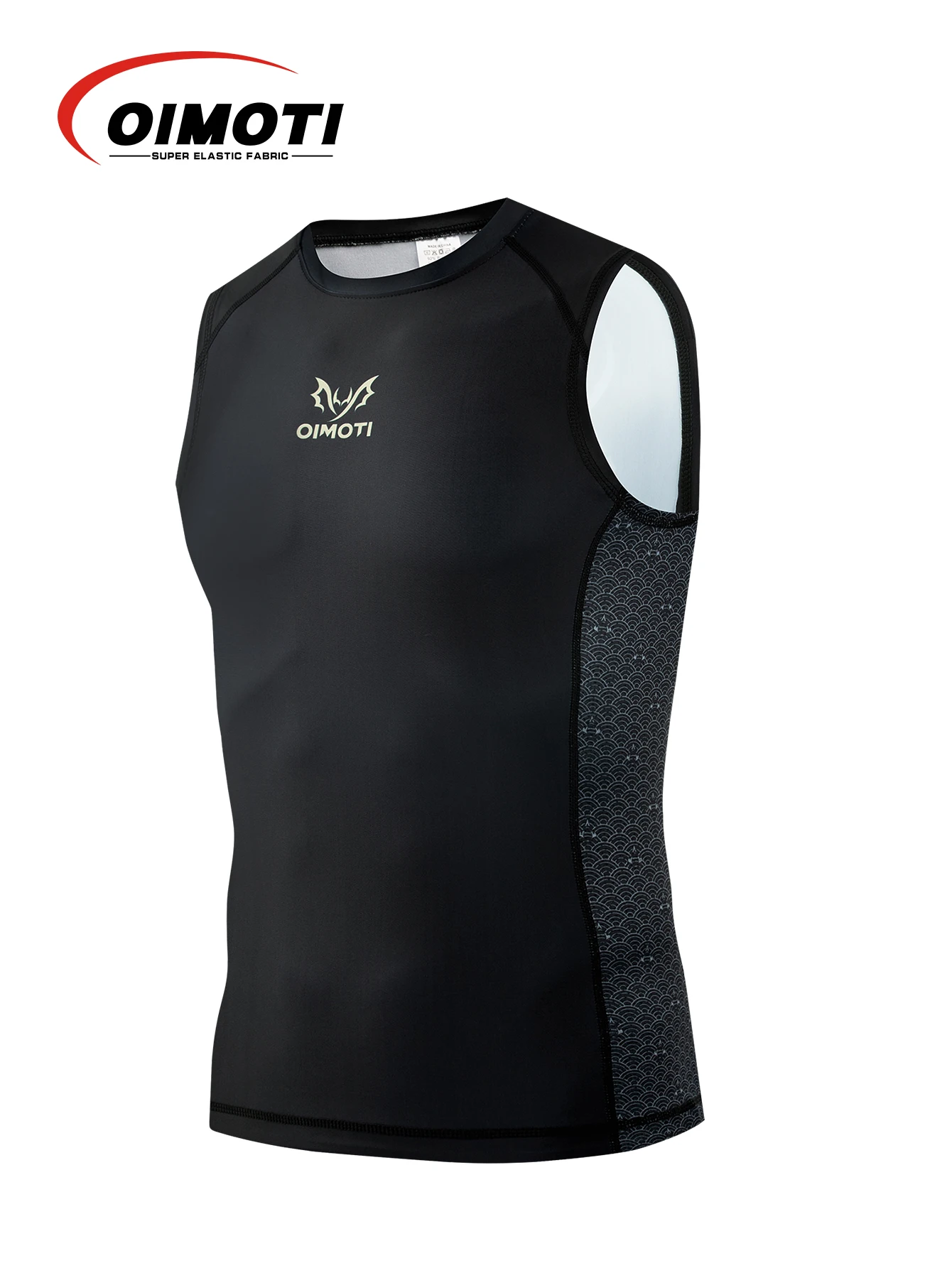 

High Elasticity Quick Dry Vest Tight Vest Boxing Fitness Sports Vest Running Volleyball Thick Lycra Vest Anti-Slip Strip