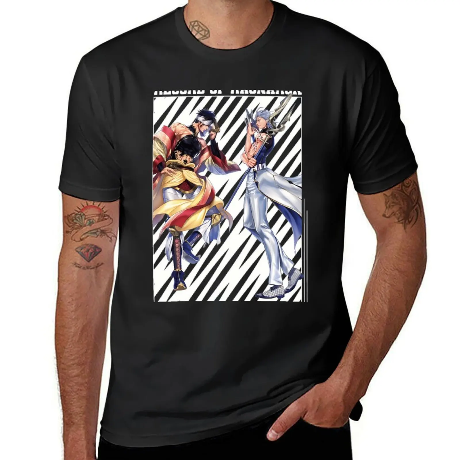 Qin Shi Huang & Hades T-Shirt sublime funnys kawaii clothes customs black t-shirts for men