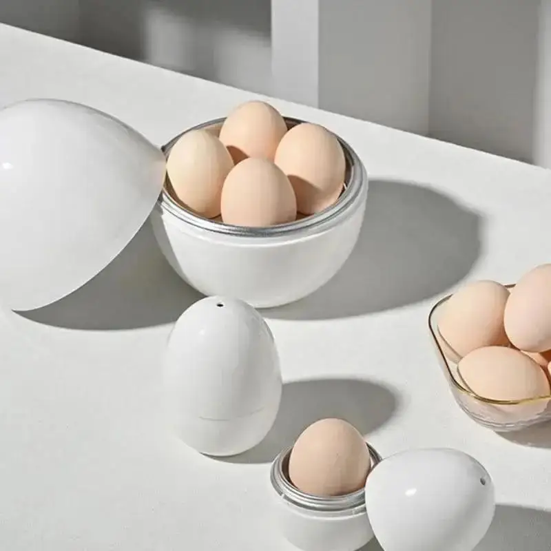 Practical New Quick Microwave Egg Boiler Steamer Cooker Holds 1 To 4 Eggs 5 Minutes Hard Or Soft Boiled Kitchen Cooking Tool