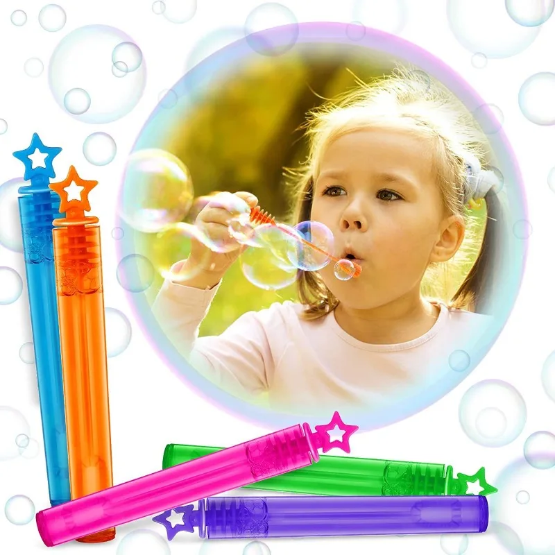 3Pcs Duarble Bubble Blowing Wand Colorful Dinosaur Star Shape Toys for Kid Summmer Beach Bath Outdoor Funny Interactive Toy Gift