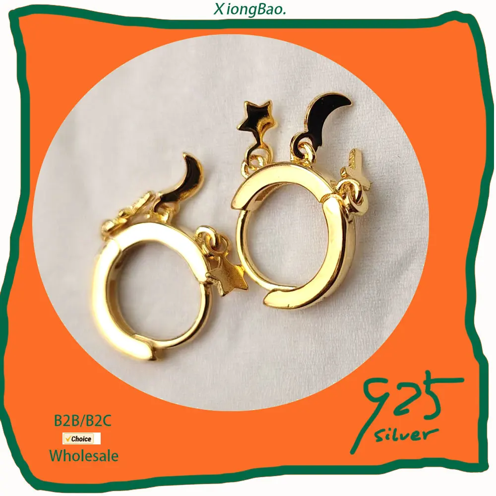 

Tassel Earrings Small Moon Fashion Lovely Star Cross Drop Earrings For Women 925 sterling Silver Korean Jewelry 2026 New Hot