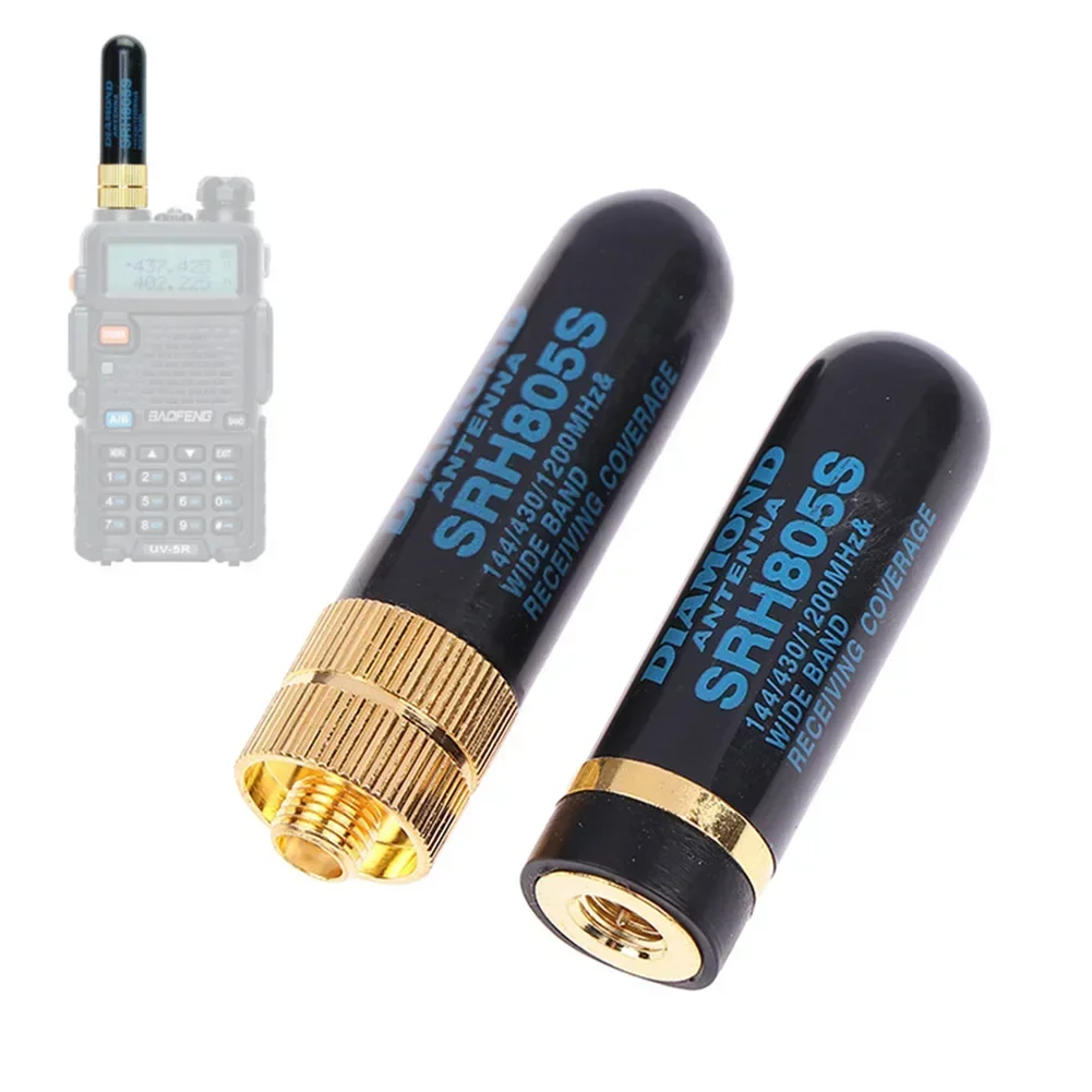 SMA-M/SMA-F Dual Band Antenna UHF+VHF SRH805S Walkie Talkie For Baofeng