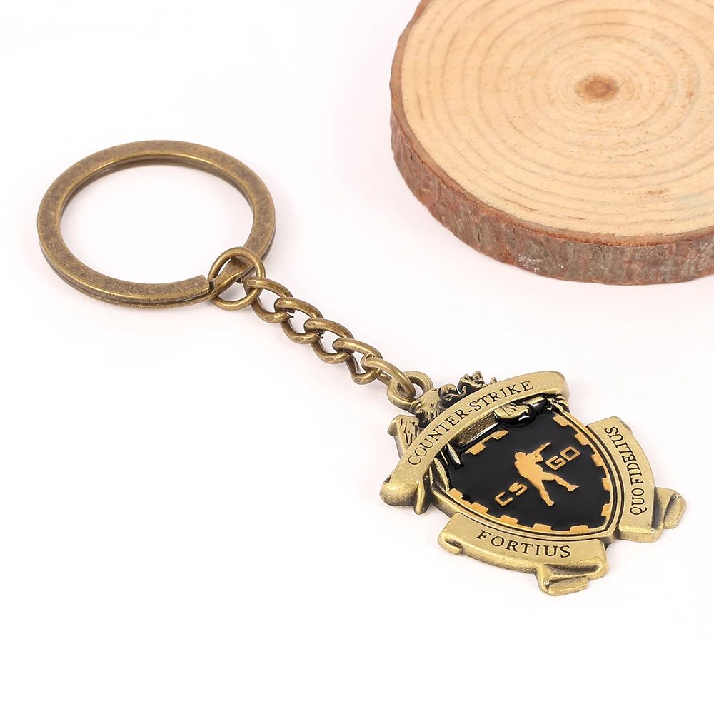 Game CS GO Medal Keychain Metal Pendant Key Chains Counter Strike Keyring For Men Jewelry Accessories Fans Gift Souvenir